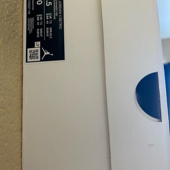 JORDAN 4 RED METALLIC  (selling on mercari,offer up) cannot sell on poshmark!! - Picture 2 of 11